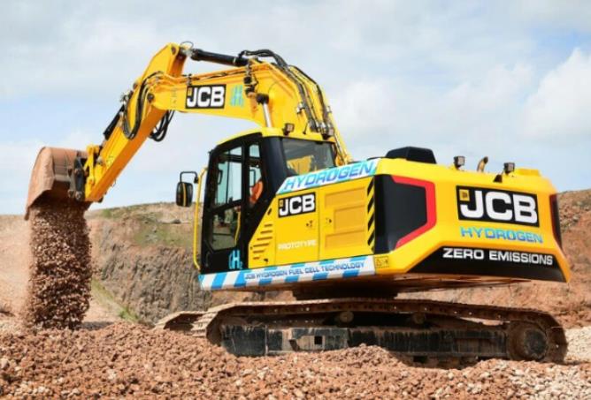 英國工程機械生產(chǎn)商JCB宣布已開發(fā)出建筑行業(yè)第一臺氫動力挖掘機.jpg